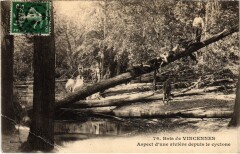 Carte postale ancienne Bois de Vincennes - Aspect d'une rivière depuis le cyclone
                                                                     à Paris 12e
                                
