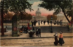 Paris 1e Pont des Arts et l'institut à Paris 1er