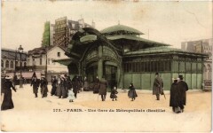 Une Gare du Métropolitain (Bastille) à Paris 4e