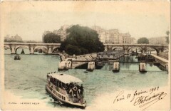 Paris le Pont Neuf Seine River