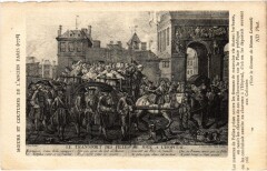 Ancien Paris Moeurs et Coutumes Transport des filles de joie