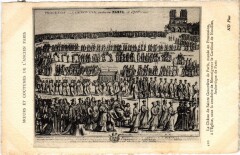 Ancien Paris Moeurs et Coutumes Chasse de Sainte-Genevieve