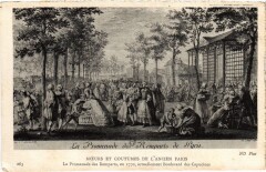 Ancien Paris Moeurs et Coutumes Promenade des remparts