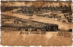 Carte postale ancienne Vieux Paris annee 1750
                                