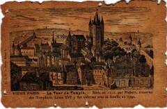 Carte postale ancienne Vieux Paris Tour du Temple
                                