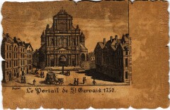 Carte postale ancienne Ancien Paris - Le Portail de Saint-Servais
                                                                     à Paris 1er
                                