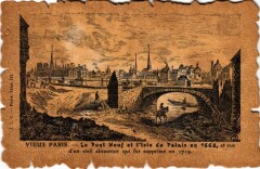 Carte postale ancienne Vue du Pont-Neuf et de l'Isle du Palais
                                                                     à Paris 1er
                                