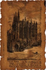 Carte postale ancienne Vieux Paris Sainte-Chapelle
                                