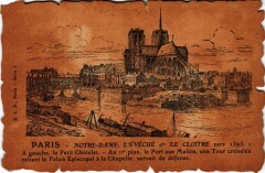 Vieux Paris Notre-Dame l'Eveche et le Cloitre -
													75 Paris
												