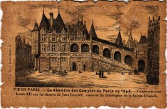 Carte postale ancienne Vieux Paris Chambre des Comptes
                                