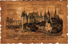 Carte postale ancienne Vieux Paris Palais du Roi La Cite
                                