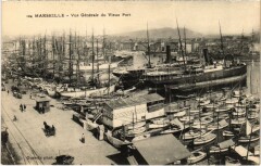 Marseille Vue Generale du Vieux Port à Marseille
