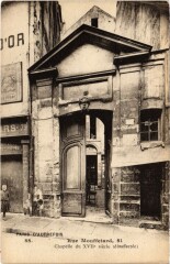 Paris 5e 81, Rue Mouffetard Chapelle à Paris 5e