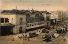 Carte postale ancienne La Gare Montparnasse
                                                                     à Paris 6e
                                