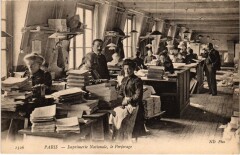 Imprimerie Nationale, le Perforage à Paris 3e