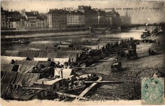 Carte postale ancienne Port du Mail - Marché aux pommes
                                                                     à Paris 4e
                                