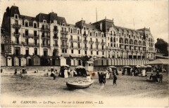 Cabourg La Plage, Vue sur le Grand Hotel France à Cabourg