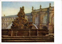 Bayreuth Markgrafenbrunnen m. Neuem Schloss Germany