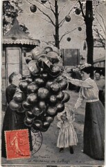Paris Fete Foraine la marchande de ballons