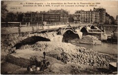 Paris 4e demolition Pont de la Tournelle en 1920 à Paris 4e