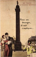 Paris 20 Colonne Vendome our un etranger, il sait s'expliquer