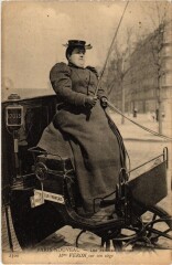 Paris Les femmes cocher Mme Veron Transport