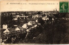 Montrichard Vue panoramique du Donjon et la Vallee du Cher France