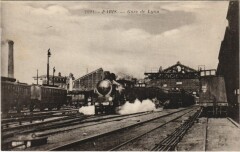 Carte postale ancienne Gare de Lyon
                                                                     à Paris 12e
                                