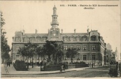 Carte postale ancienne Mairie du XIIe Arrondissement (Reuilly)
                                                                     à Paris 12e
                                