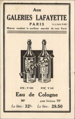 Paris 9e Galeries Lafayette Eau de Cologne