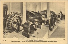 Carte postale ancienne Paris Companie Franco Belge des Crayons Centrale Electrique
                                                                     à Buzet-sur-Baïse
                                