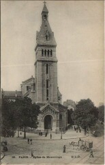 Carte postale ancienne Eglise de Montrouge
                                                                     à Paris 14e
                                