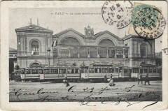 Carte postale ancienne La Gare Montparnasse
                                                                     à Paris 6e
                                