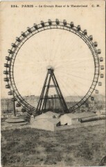 Carte postale ancienne La Grande Roue et le Wonderland
                                                                     à Paris 15e
                                