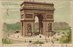 Carte postale ancienne Arc de Triomphe de l'Etoile
                                                                     à Paris 8e
                                