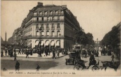 Paris 2e Bd des Capucines et Rue de la paix