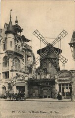Carte postale ancienne Le Moulin Rouge
                                                                     à Paris 18e
                                