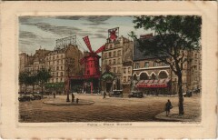 Paris 18e Montmartre Le Moulin Rouge