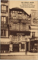 Carte postale ancienne Montmartre - Le Chat Noir
                                                                     à Paris 18e
                                