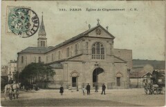 Carte postale ancienne Eglise de Clignancourt
                                                                     à Paris 18e
                                
