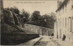Carte postale ancienne Coin des Rues Cortot et du Mont-Cenis
                                
