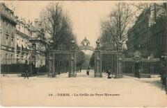 Paris 8e Parc Monceau