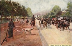 Carte postale ancienne Avenue du Bois de Boulogne
                                                                     à Paris 16e
                                