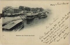 Carte postale ancienne Station du Point-du-Jour
                                                                     à Paris 16e
                                