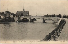 Sens Le Pont d'Yonne et l'Eglise Saint-Maurice -
													89 Yonne
												