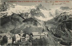 La Grave et la Chaine de la Meije à La Grave