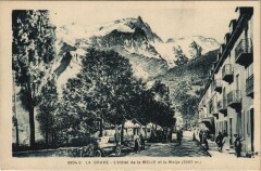 La Grave L'Hotel de la Meije et la Meije à La Grave