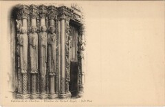 Chartres Cathedrale Pilastres du Portail Royal France à Chartres