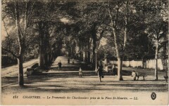 Chartres Promenade des Charbonniers prise de la Place Saint-Maurice à Chartres