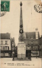 Chartres Colonne elevee a la memoire de Marceau France à Chartres